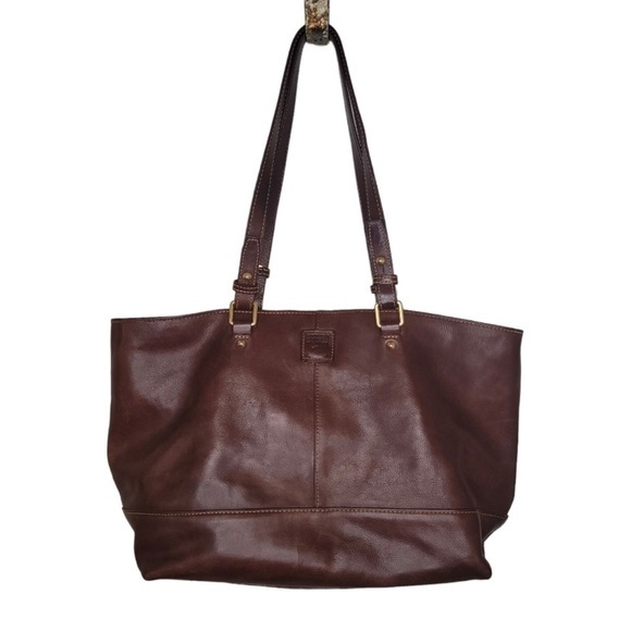 Dooney & Bourke East West Chelsea shopper tote brown leather